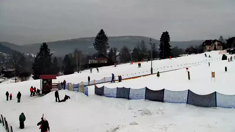 KAMERA Rodzinny Cieńków w Wiśle Malince - widok na orczyk