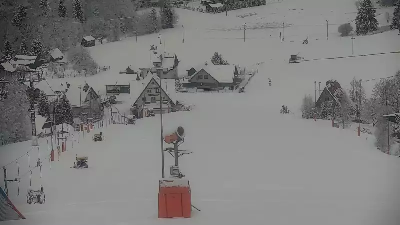 Widok na stację narciarską CIEŃKÓW-SKI.