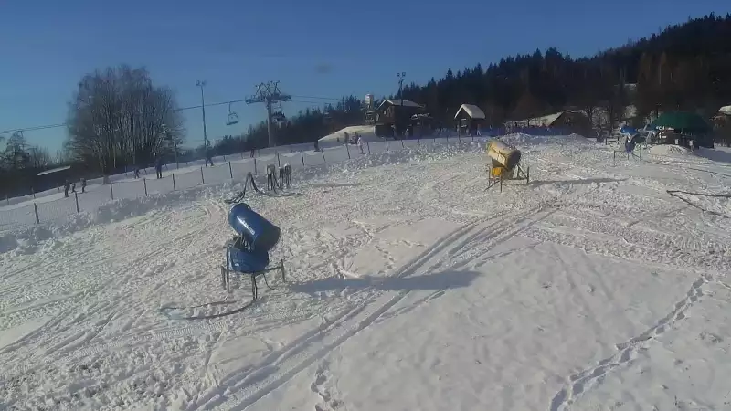Widok z Kamery na KLEPKI ON w Wiśle