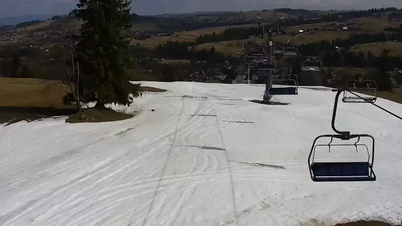 Widok z Kamery na kolej krzesełkową WITÓW SKI