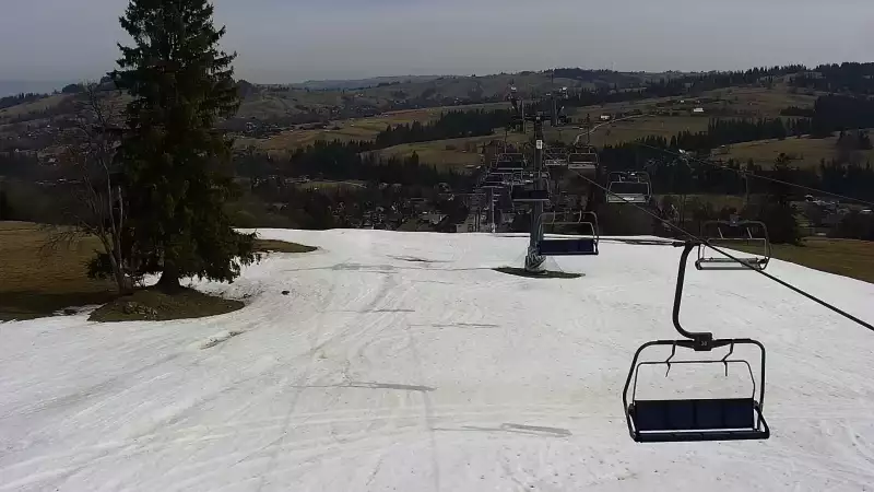 Widok z Kamery na kolej krzesełkową WITÓW SKI