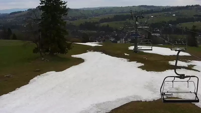 Widok z Kamery na kolej krzesełkową WITÓW SKI