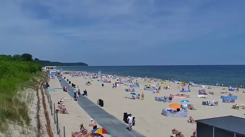 Kamera Władysławowo na plażę, promenadę, aleję gwiazd, wejście nr 5