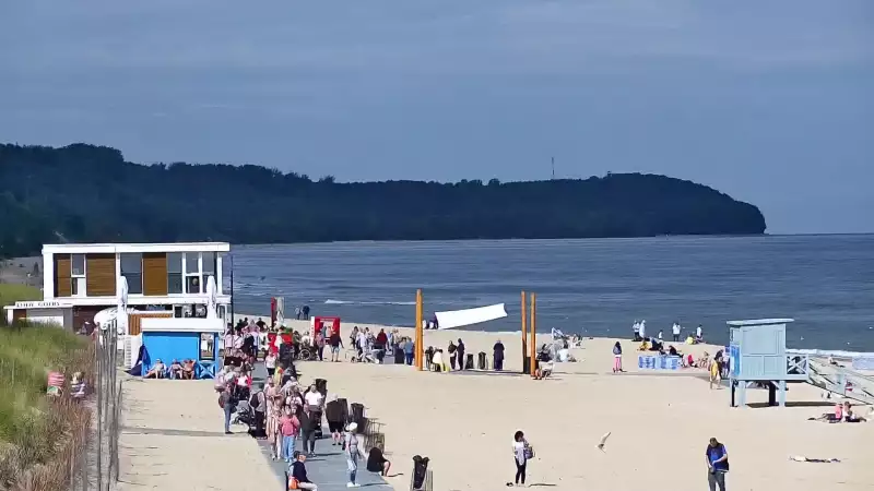 Kamera Władysławowo na plażę, promenadę, aleję gwiazd, wejście nr 5
