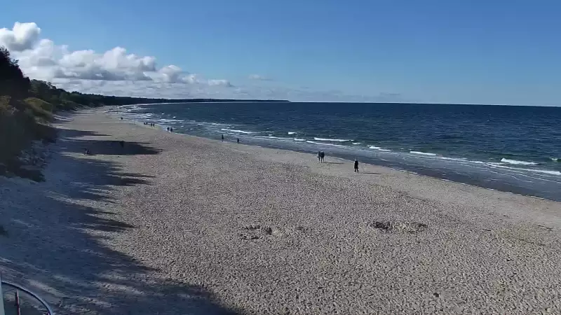 Kamera w Kołobrzegu z widokiem na plażę