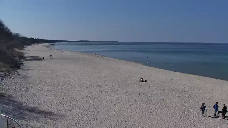 Kamera w Kołobrzegu z widokiem na plażę