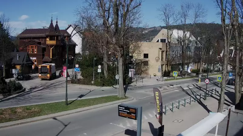 Zakopane - ujęcie na Krupówki NOWOŚĆ
