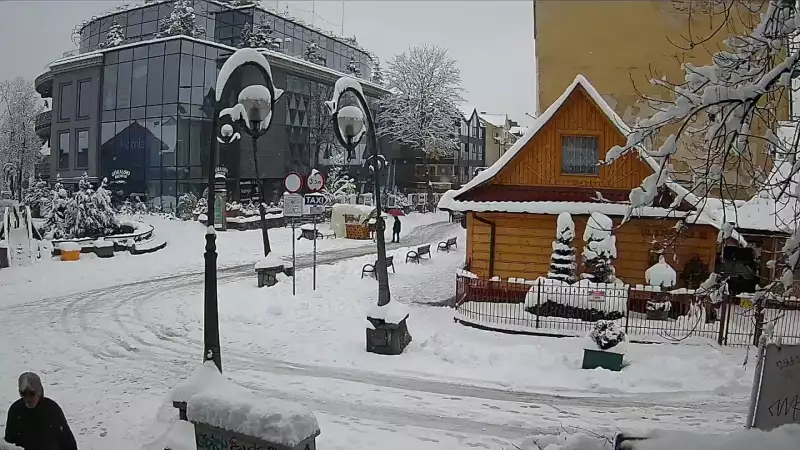 Widok na Krupówki w Zakopanem