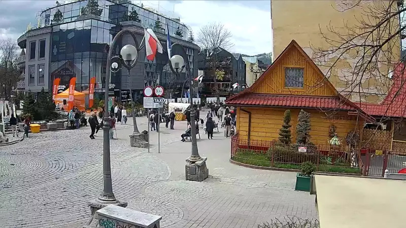 Widok na Krupówki w Zakopanem