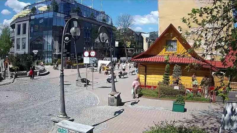 Widok na Krupówki w Zakopanem