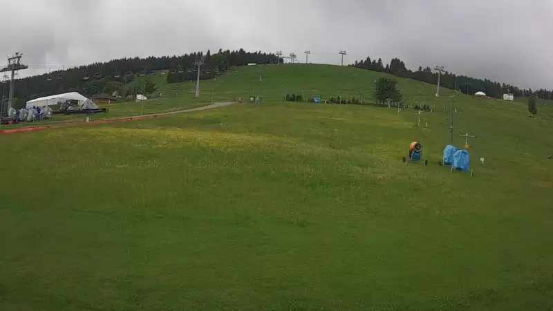 Widok na stok BARTUŚ W ZIELEŃCU - KAMERA LIVE