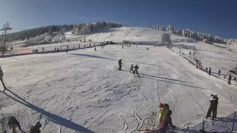 Widok na stok BARTUŚ W ZIELEŃCU - KAMERA LIVE