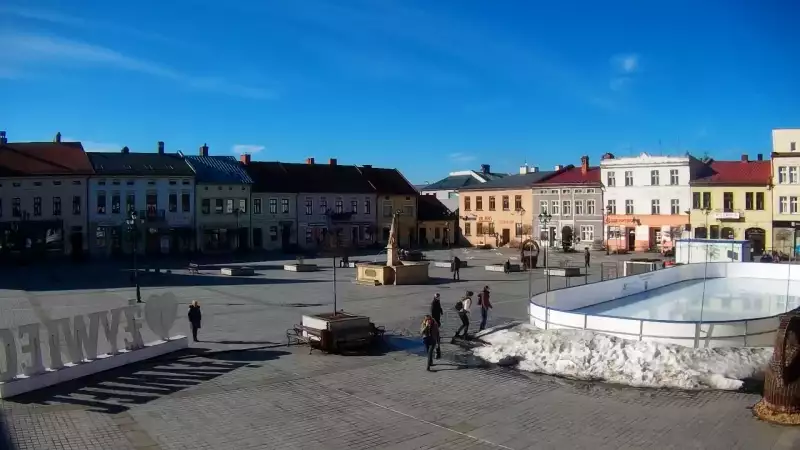 Widok z kamery na Rynek z Żywca - Nowość