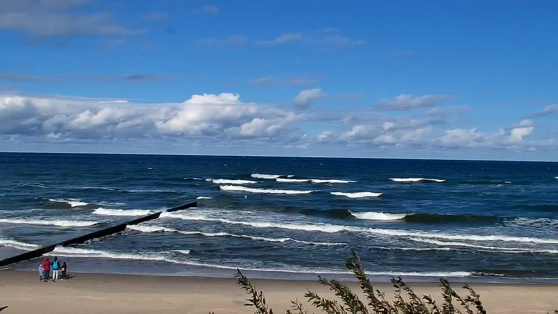 NIECHORZE - widok na plażę i morze