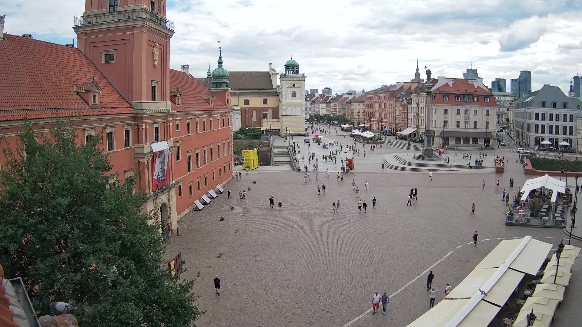 Warszawa Plac Zamkowy 4K