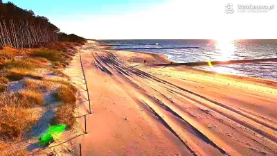 Nowe ujęcie na plażę w Dźwirzynie - dodaj do ulubionych kamer