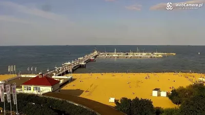 Upalny dzień w Sopocie – tak wygląda plażowe życie w sercu Trójmiasta [film]