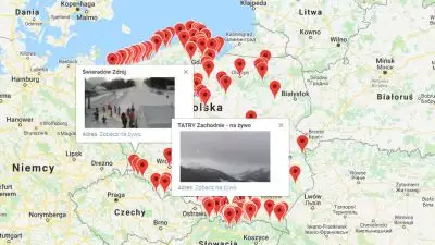 Zdjęcie z nowości Mapa ośrodków narciarskich w Polsce I WebCamera.pl I Klikając w mapkę znajdziesz stację narciarską jakiej szukasz. Sprawdź warunki Online na stoku.