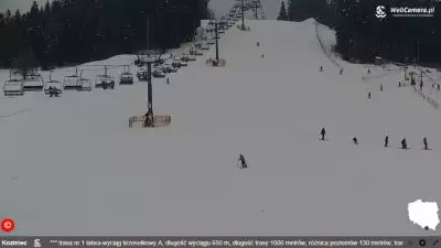 Zdjęcie z nowości Kamera Online w&nbsp;Ośrodku narciarskim - Koziniec Ski Czarna Góra.  Zyskaj 5% Kupując Skipass Online na TatrySki. Sprawdź szczegóły oferty.
