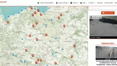Zdjęcie z nowości Interaktywna MAPA ponad 400 KAMER pogodowych z turystycznych miejsc Polski -  AKTYWNA.  