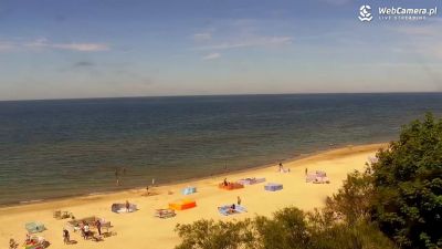 Widok z Kamery na plażę w Międzywodziu już online