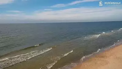 Widok z Kamery na plażę w ROGOWIE na żywo