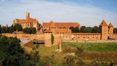 Widok z Kamery 4K na Zamek w Malborku