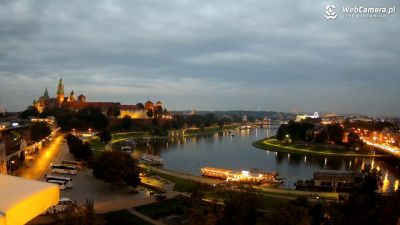 Widok na Wawel i zakole Wisły