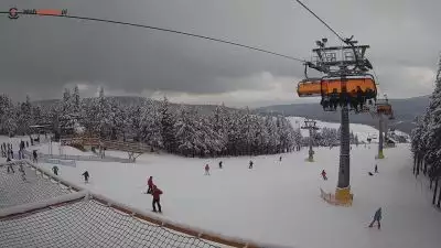 Warunki narciarskie na zachodzie kraju.