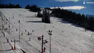 Warunki pogodowe do narciarstwa w górach.