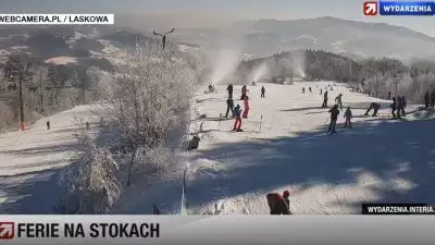 Obrazy ze stoków narciarskich w telewizji informacyjnej - Wydarzenia 24