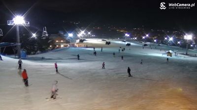 Znakomite warunki narciarskie na stoku MASTER SKI w Tyliczu. [film]