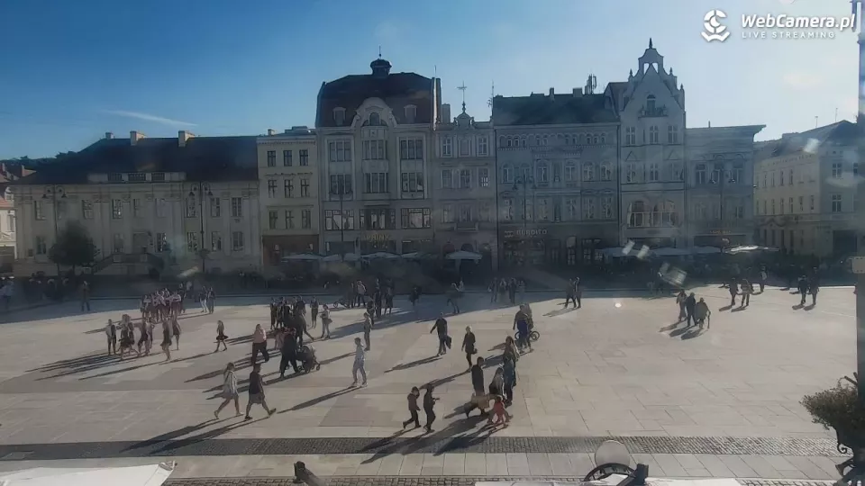 widok z kamery na Rynek Główny w Bydgoszczy 