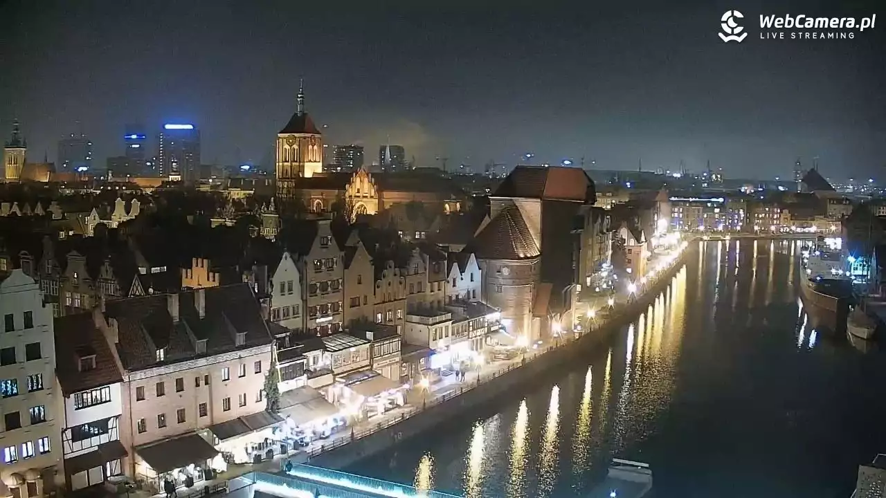 widok z kamery na Stary Rynek w Gdańsku 