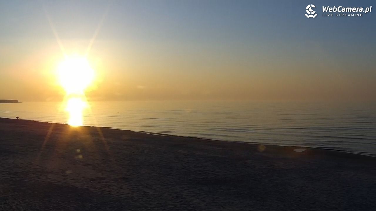 Widok na plażę w Grzybowie
