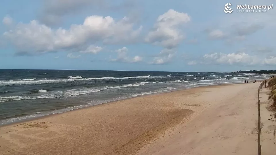 Grzybowo - widok na plaże na żywo