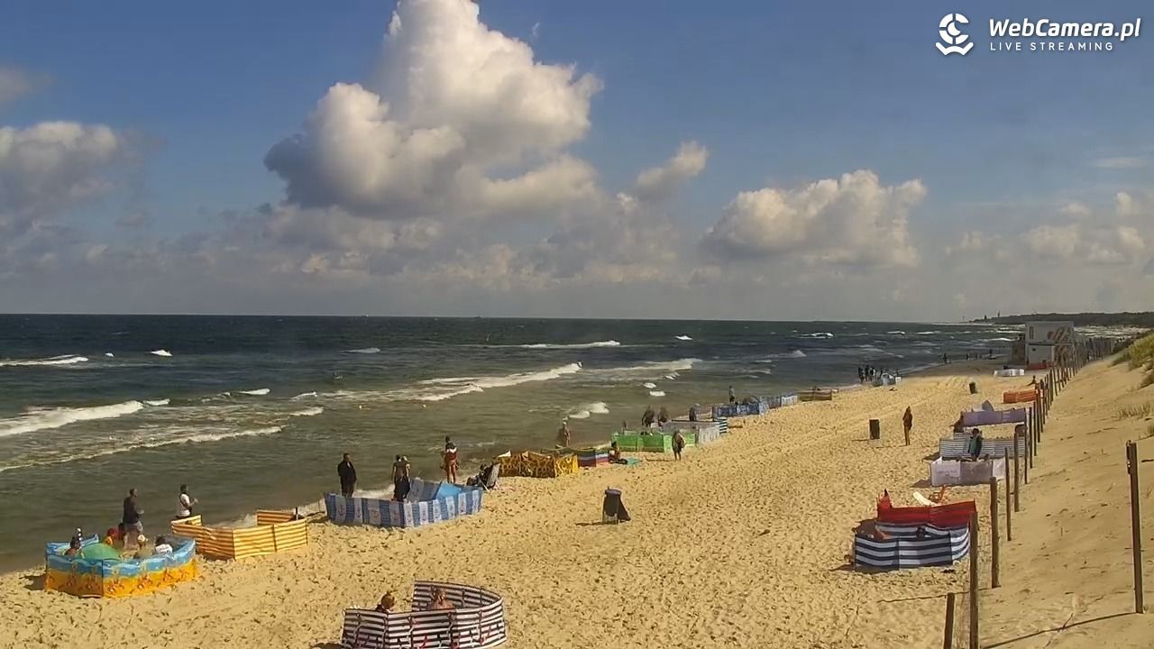 Rezerwacje miejsc na plaży w Grzybowie przy samej linii brzegowej.