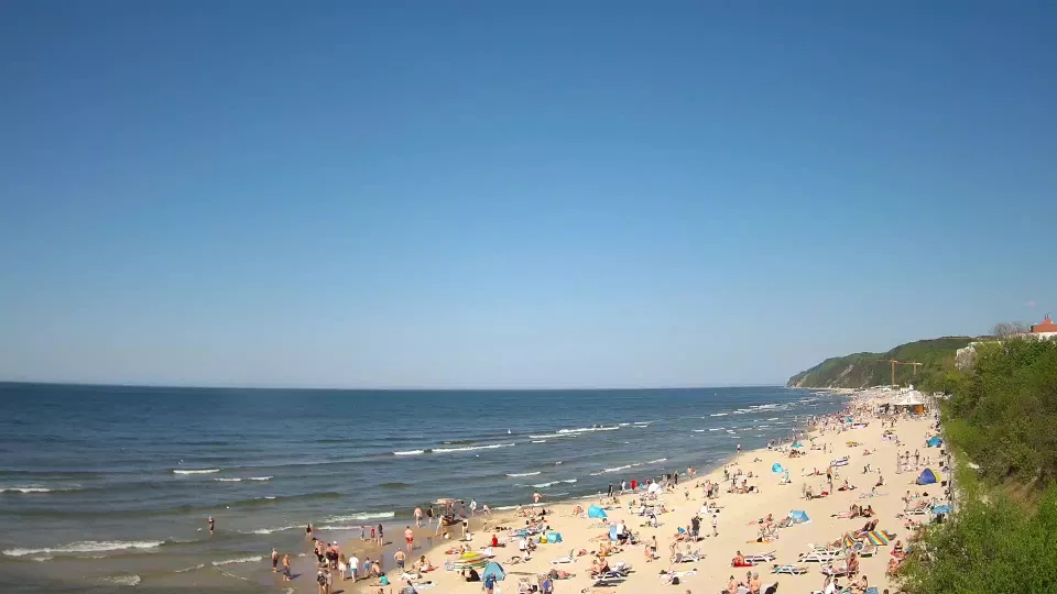 Ujęcie na plażę w Międzyzdrojach - Majówka 2024