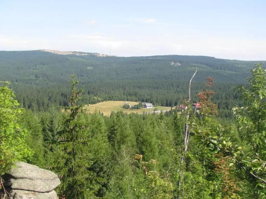 Panorama na Przełęcz Kocierską 