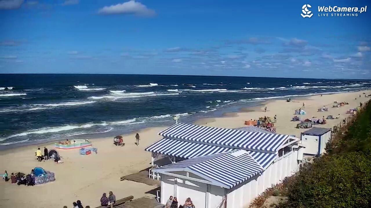 Widok na plaże w Krynicy Morskiej