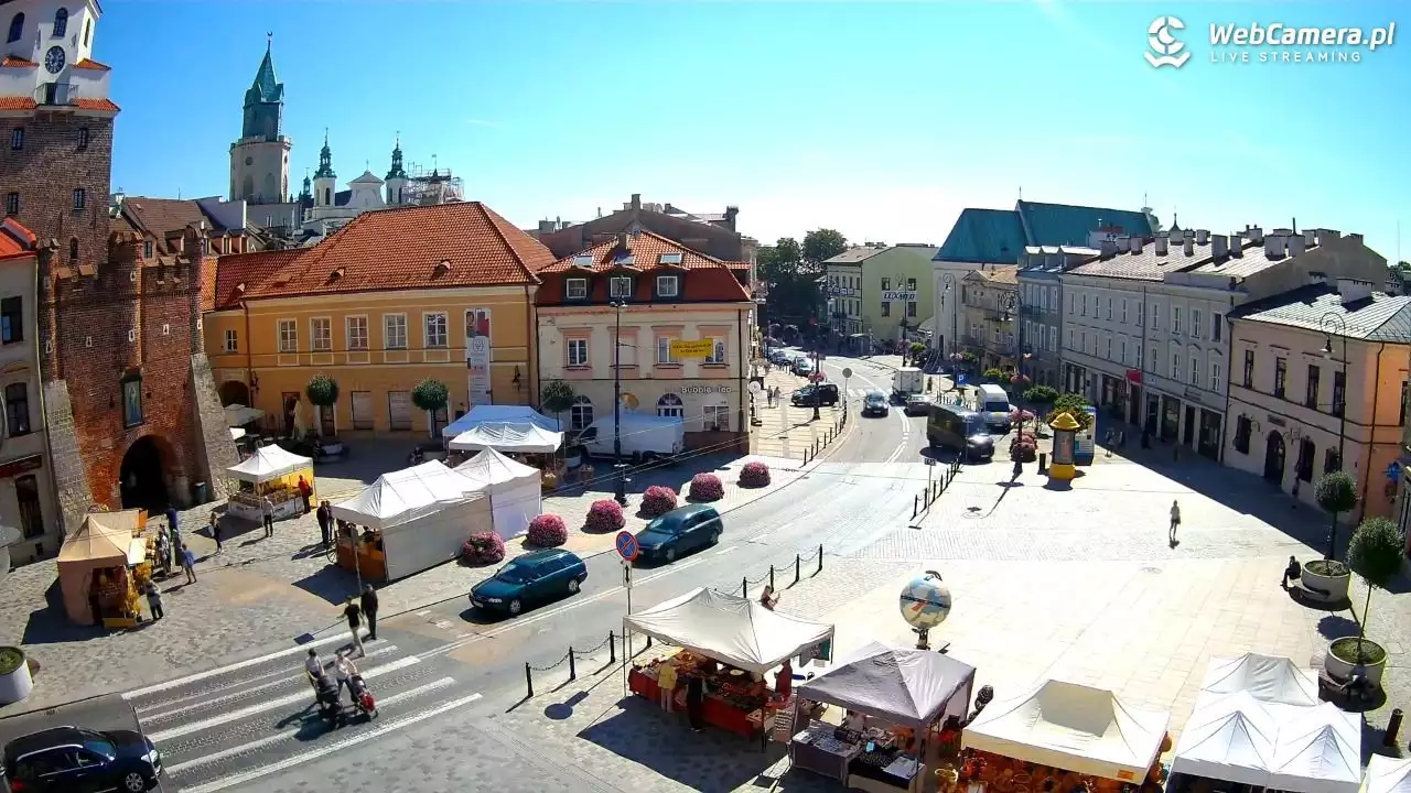 Widok z kamery na miasto Lublin 