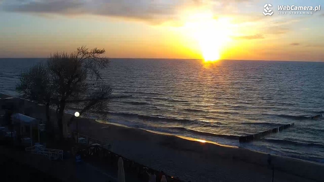 Jakie atrakcje czekają na nas w Mielnie? Kamera z widokiem na plażę.