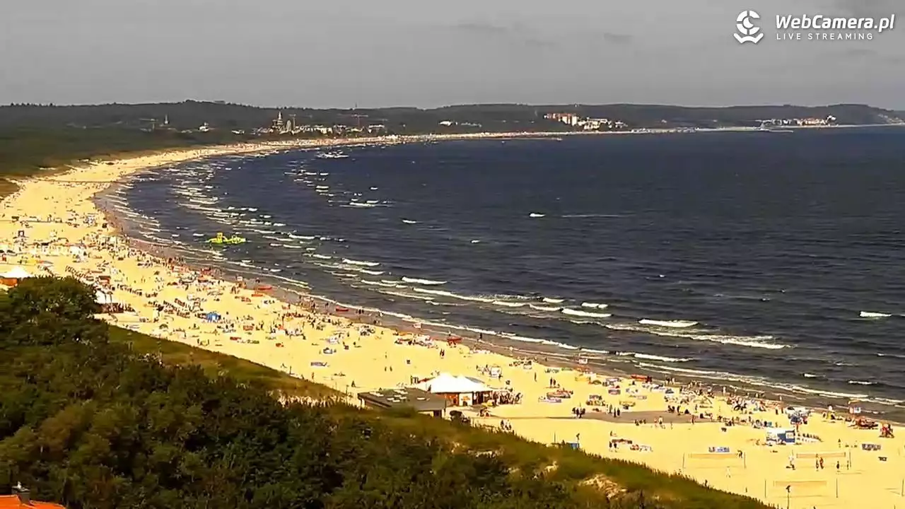 Zdjęcie z kamery na plażę - lipiec 2020 roku.
