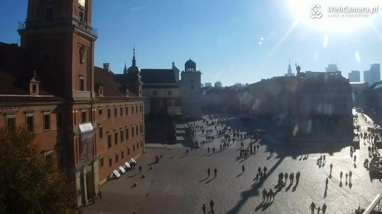 zdjęcie z kamery na Zamek Królewski w Warszawie 