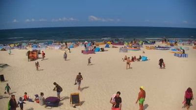 wakacyjne Dębki Plaża w Dębkach