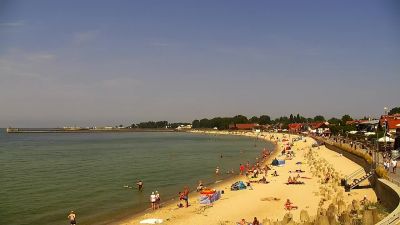Bulwary na Helu Plaża na półwyspie helskim