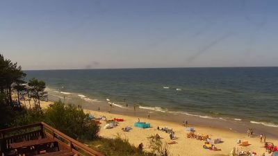 Morze Bałtyckie idealne na letni wypoczynek Plaża w Miedzywodziu lato 2021