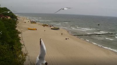 Widok na Promenadę i Plażę w Rewalu