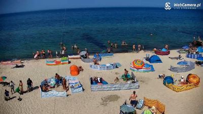 Sarbinowo- wakacyjni plażowicze