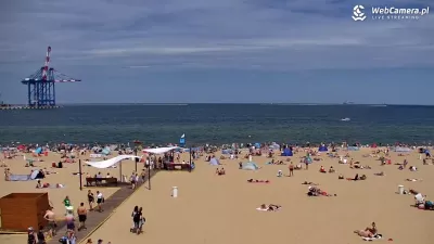 Gdańska plaża - wakacje 2025